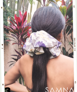 chiffon scrunchies - cola de cabello de chifon