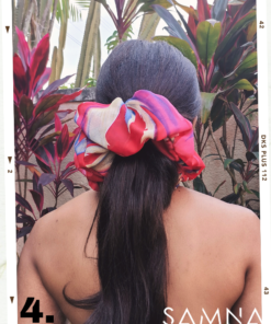 chiffon scrunchies - cola de cabello de chifon