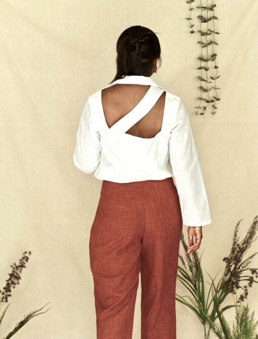 Long sleeve shirt with back detail - SAMNA - GRETA BLOUSE - NATALIE SAMPSON